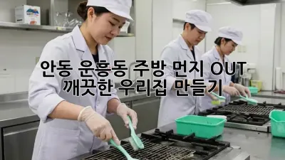안동 운흥동🏡 주방 먼지 OUT! ✨ 깨끗한 우리집 만들기